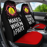 (Sivage) Wallis And Futuna Car Seat Covers Couple Valentine Nothing Make Sense (Set Of Two) 153908 - YourCarButBetter