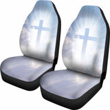 Sky Blue Cross In Clouds Car Seat Covers 160905 - YourCarButBetter