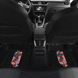 Snake And Flower Custom Design American Flag Style Car Floor Mats 212109 - YourCarButBetter