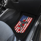 Snake And Flower Custom Design American Flag Style Car Floor Mats 212109 - YourCarButBetter