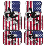 Snake Custom American Flag Car Floor Mats 212109 - YourCarButBetter