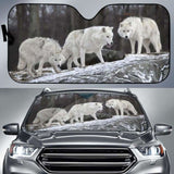 Snow Forest Wolf Auto Sun Shades 172609 - YourCarButBetter