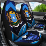 Somalia Car Seat Covers - Coat Of Arms Somalia With Leopard - 092813 - YourCarButBetter