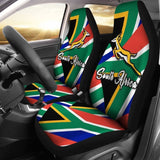 South Africa Springbok Car Seat Covers Flag Patch Up Version 093223 - YourCarButBetter