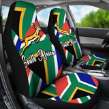 South Africa Springbok Car Seat Covers Flag Patch Up Version 093223 - YourCarButBetter