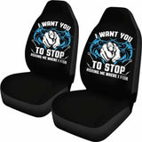 Stop Asking Me Where I Fish Car Seat Covers 113208 - YourCarButBetter