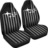 Subaru Mixed Black And White American Flag Car Seat Covers 212803 - YourCarButBetter