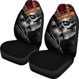 Sugar King And Queen Skull Kissing The Dead Car Seat Covers 212001 - YourCarButBetter