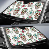 Sugar Skull Car Auto Sun Shade 172609 - YourCarButBetter