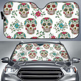 Sugar Skull Car Auto Sun Shade 172609 - YourCarButBetter