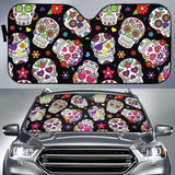 Sugar Skull Car Auto Sun Shade 172609 - YourCarButBetter