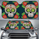 Sugar Skull Car Auto Sun Shade 172609 - YourCarButBetter