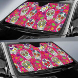 Sugar Skull Car Auto Sun Shade 172609 - YourCarButBetter