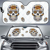 Sugar Skull Car Auto Sun Shades Auto Sun Shade 172609 - YourCarButBetter