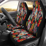 Sugar Skull Car Seat Covers 101807 - YourCarButBetter