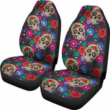 Sugar Skull Pattern Car Seat Cover 101207 - YourCarButBetter