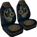 Sun & Moon Art Draw Car Seat Covers 161012 - YourCarButBetter