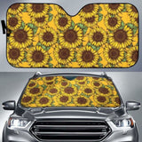 Sunflower Pattern Car Auto Sun Shades 172609 - YourCarButBetter
