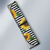 Sunflowers Ribbon Background Car Auto Sun Shades 172609 - YourCarButBetter