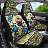 Tahiti Car Seat Covers - Polynesian Turtle Plumeria Blue Amazing 091114 - YourCarButBetter