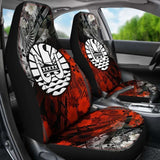Tahiti Polynesian Car Seat Covers - Vintage Polynesian Turtle 091114 - YourCarButBetter