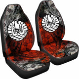 Tahiti Polynesian Car Seat Covers - Vintage Polynesian Turtle 091114 - YourCarButBetter