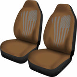 Tan American Flag Car Seat Covers 103131 - YourCarButBetter
