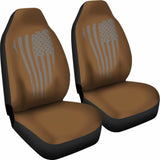 Tan American Flag Car Seat Covers 103131 - YourCarButBetter