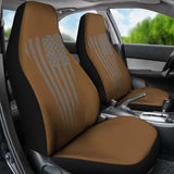 Tan American Flag Car Seat Covers 103131 - YourCarButBetter