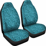 Teal Blue Leopard Skin Print Car Seat Covers 092813 - YourCarButBetter