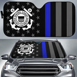 Thin Blue Line American Flag US Coast Guard Car Auto Sun Shades Custom 1 210701 - YourCarButBetter