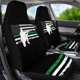 Thin Green Line American Flag Custom Car Accessories Car Seat Covers 213003 - YourCarButBetter