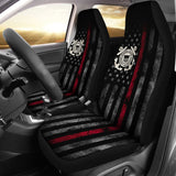 Thin Red Line American Flag US Coast Guard Car Seat Covers Custom 1 210701 - YourCarButBetter