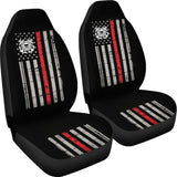 Thin Red Line American Flag US Coast Guard Car Seat Covers Custom 2 210701 - YourCarButBetter