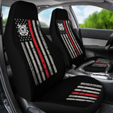 Thin Red Line American Flag US Coast Guard Car Seat Covers Custom 2 210701 - YourCarButBetter