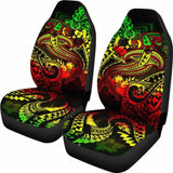 Tonga Car Seat Covers - Reggae Shark Polynesian Tattoo - 102802 - YourCarButBetter