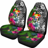 Tonga Car Seat Covers - Turtle Plumeria Banana Leaf - Amazing 091114 - YourCarButBetter