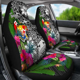 Tonga Car Seat Covers - Turtle Plumeria Banana Leaf - Amazing 091114 - YourCarButBetter