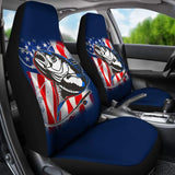 Trout Fish Steelhead Car Seat Covers Mix American Flag 210906 - YourCarButBetter