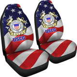 U.S. Coast Guard Car Seat Covers Custom American Flag 211008 - YourCarButBetter