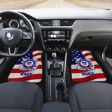 US Coast Guard Car Floor Mats American Flag 211008 - YourCarButBetter