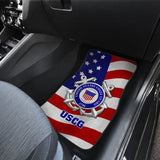 US Coast Guard Car Floor Mats American Flag 211008 - YourCarButBetter