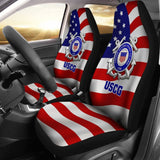 US Coast Guard Car Seat Covers American Flag 211008 - YourCarButBetter