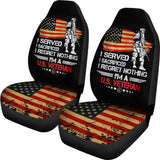 Us Proud Army Veteran Gifts I’M A U.S Veteran American Flag Car Seat Covers 550317 - YourCarButBetter