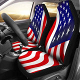 Usa Flag Car Seat Covers 2Pcs| American Flag Auto Accessory Gift 103131 - YourCarButBetter