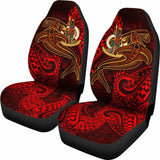 Vanuatu Polynesian Car Seat Covers - Red Shark Polynesian Tattoo - 102802 - YourCarButBetter