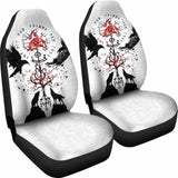 Viking Car Seat Cover Vegvisir Hugin And Munin With Fenrir Yggdrasil 144909 - YourCarButBetter