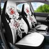 Viking Car Seat Cover Vegvisir Hugin And Munin With Fenrir Yggdrasil 144909 - YourCarButBetter