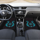 Viking Dragon Helm Of Awe Aegishjalmur Car Floor Mats 211301 - YourCarButBetter