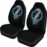 Viking Dragon With Rune Car Seat Covers 105905 - YourCarButBetter